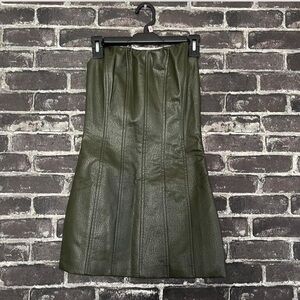 Tiger Mist Faux Leather Mini Dress